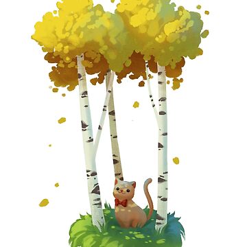 Artwork thumbnail, Autumn Cat by larndraws