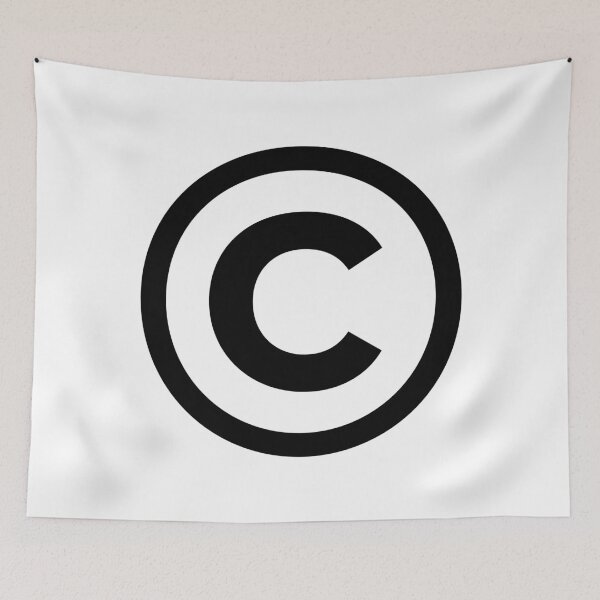Item preview, Copyright Sign Black designed and sold by ZeptoShop.