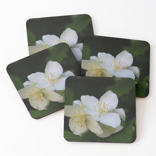 Item preview, Bunch of white flowers with dark green background designed and sold by Mahirov Shop.
