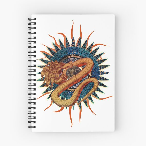 Item preview, Psychedelic Dragon Sun Mayan Aztec Kukulkan designed and sold by Jon J.S.H.
