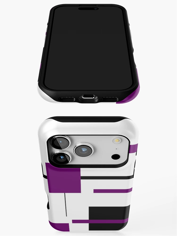 Thumbnail 3 of 4, iPhone Case, Rectangular Pattern 14  designed and sold by supernova23.