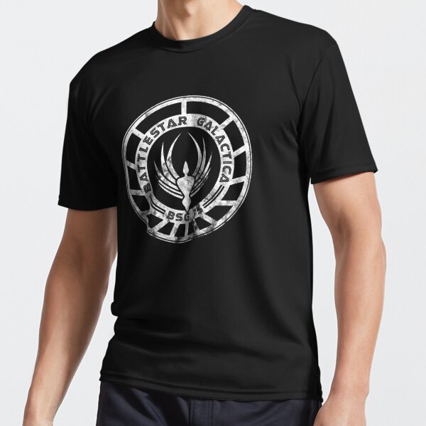 Battlestar Galactica Patch (distressed) Active T-Shirt