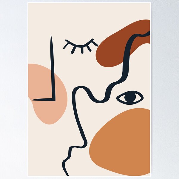 Item preview, Abstract Face Boho designed and sold by Boho Decore.