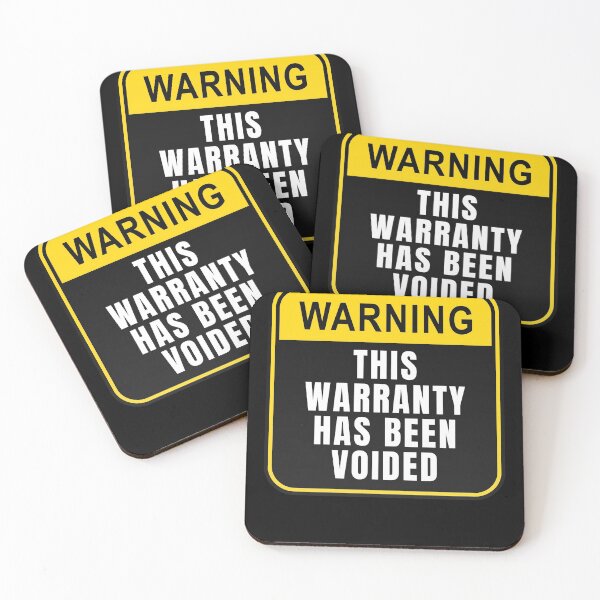 Item preview, WARNING: This Warranty Has Been Voided Text Based Cancelled Documentation & Emotional Quote Humor designed and sold by ZEROXCOOL.