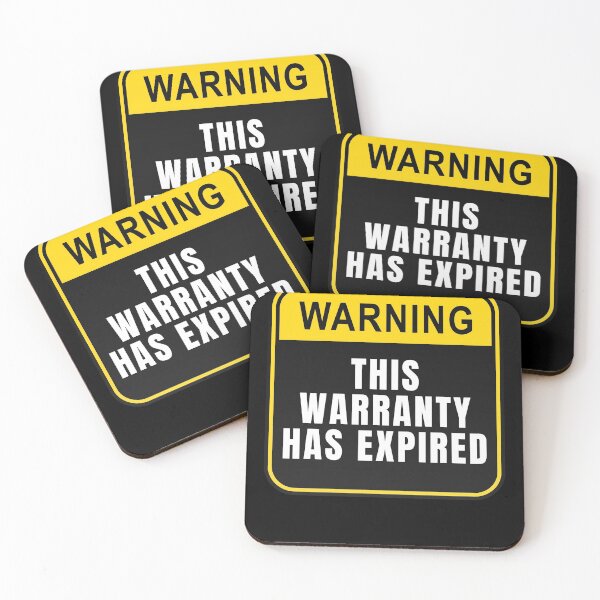 Item preview, WARNING: This Warranty Has Expired Text Based Cancelled Documentation & Emotional Quote Humor designed and sold by ZEROXCOOL.
