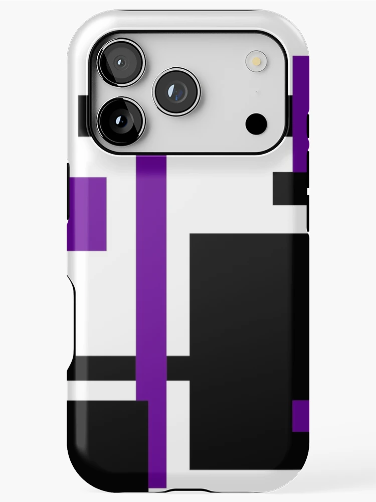 Thumbnail 1 of 4, iPhone Case, Rectangular Pattern 45 designed and sold by supernova23.