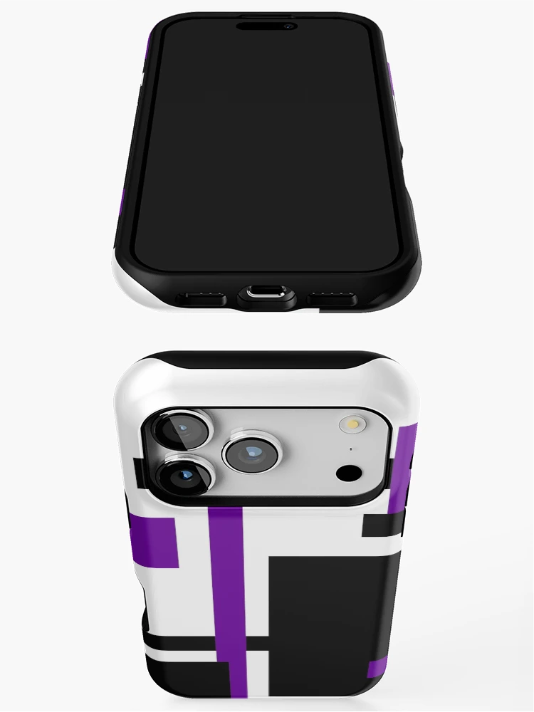 Thumbnail 3 of 4, iPhone Case, Rectangular Pattern 45 designed and sold by supernova23.