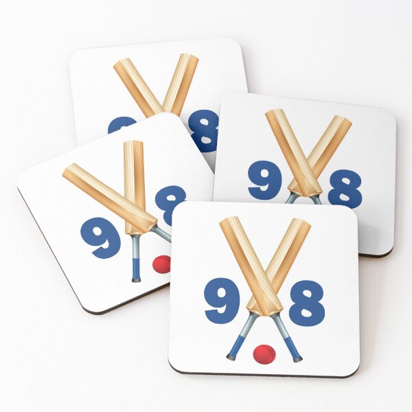 Item preview, Cricket number 98 - ninety eight with bats and ball designed and sold by AllShirts21.