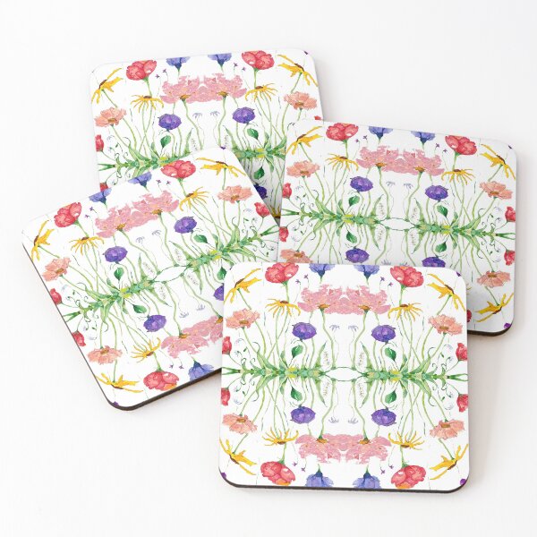 Item preview, Kaleidoscope of Wild Flowers in Watercolour designed and sold by Julie Pickering.