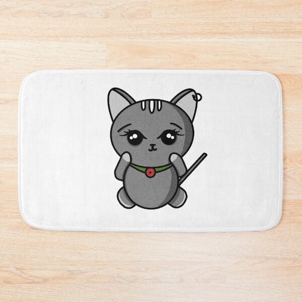 Item preview, Cute grey cat with earing designed and sold by atiksugiwara.
