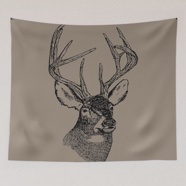 Item preview, Deer Bust in Burlap  designed and sold by House of Haha.