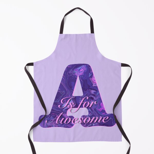 Item preview, Purple letter A is for Awesome motivational quote designed and sold by AMSonArt.