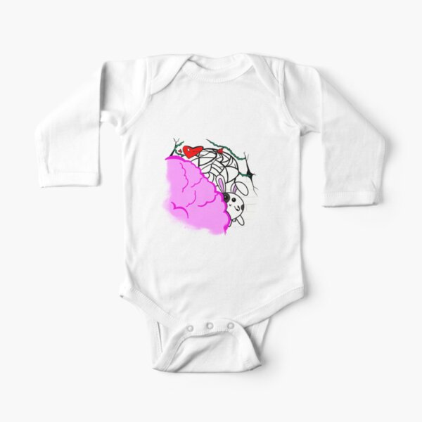 Cotton Candy Bunny World by Olivia’s world Long Sleeve Baby One-Piece