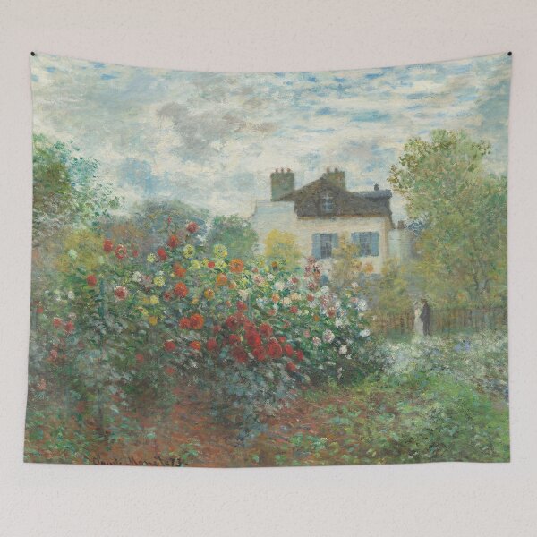 Item preview, The Artist's Garden in Argenteuil, A Corner of the Garden with Dahlias (1873) by Claude Monet designed and sold by emidye20.