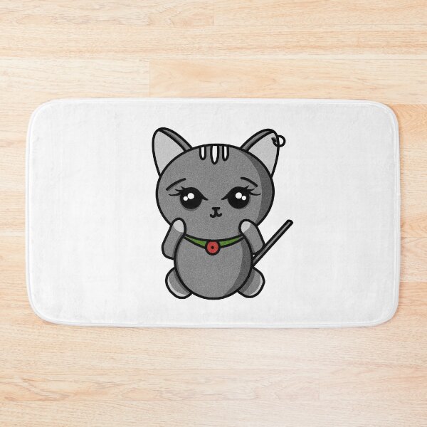 Item preview, Cute grey cat with earing designed and sold by atiksugiwara.
