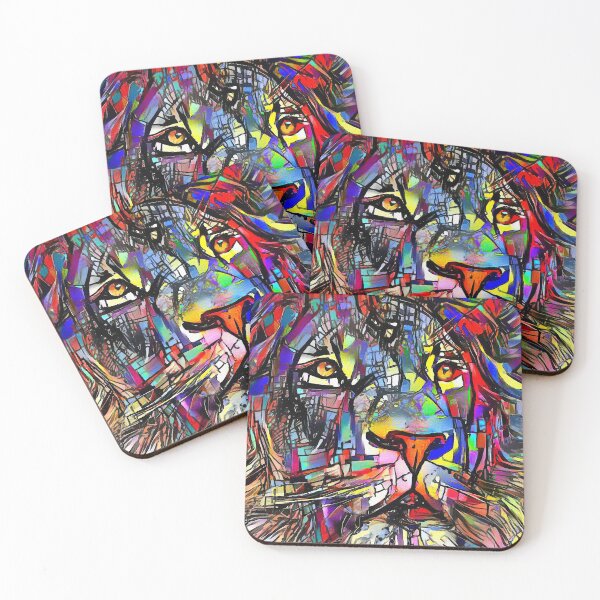 Item preview, King Rey street, lion, leon, wild cat, lea roche paintings designed and sold by L. ROCHE.