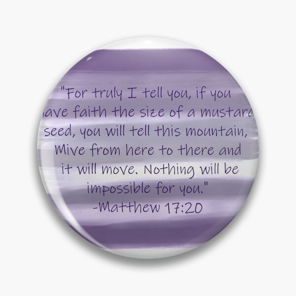 Item preview, Matthew 17:20 - Bible Verse  designed and sold by farmergirlrb.