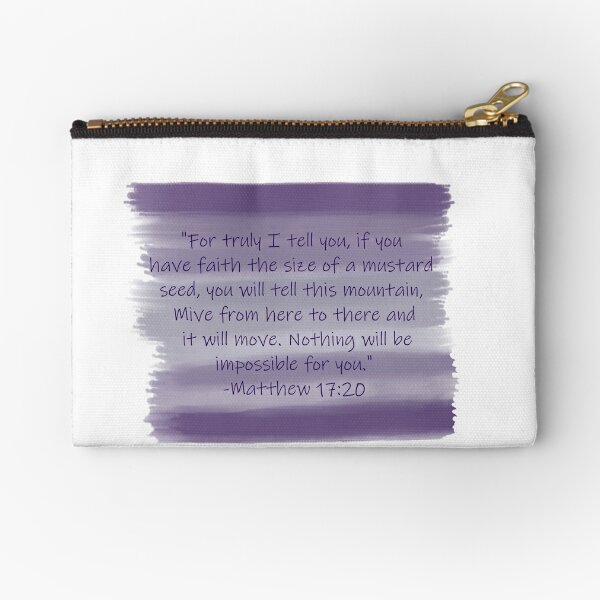 Bible Verse Zipper Pouches for Sale