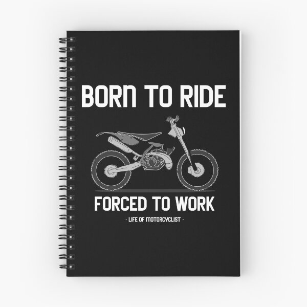 Item preview, Born To Ride Forced To Work Biker Motorcycle designed and sold by KLINESTORE.