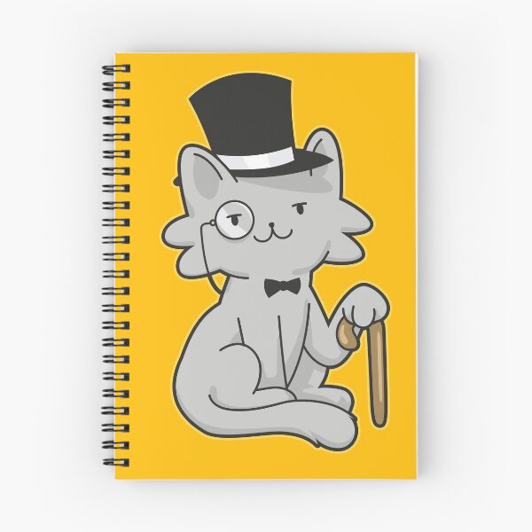Item preview, Gentlecat cat with hat bow tie stick funny designed and sold by Piztees.