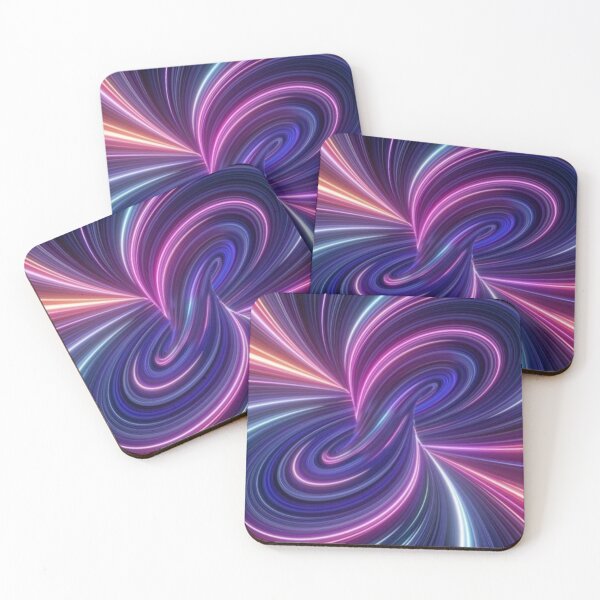 Quantum Theory Proposes That Cause and Effect Can Go In Loops Coasters (Set of 4)