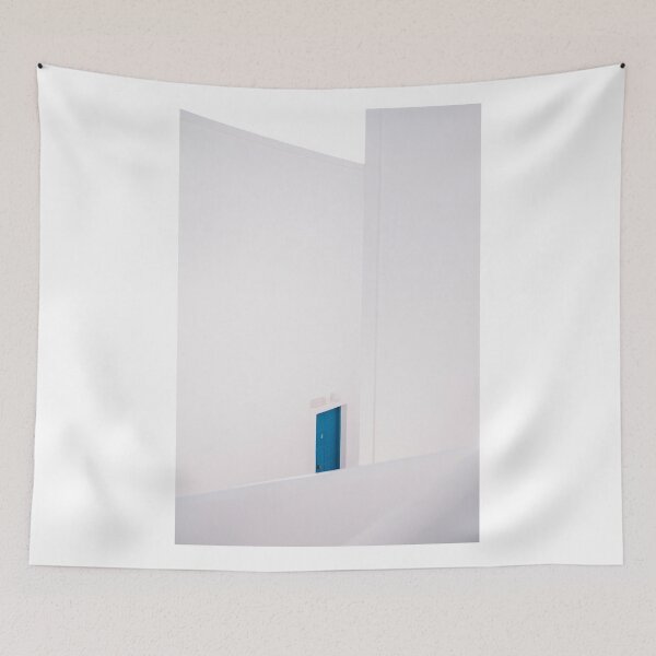 Item preview, Milos 0001: White & blue door in Pollonia, Milos, Greece designed and sold by Laura de Roeck.