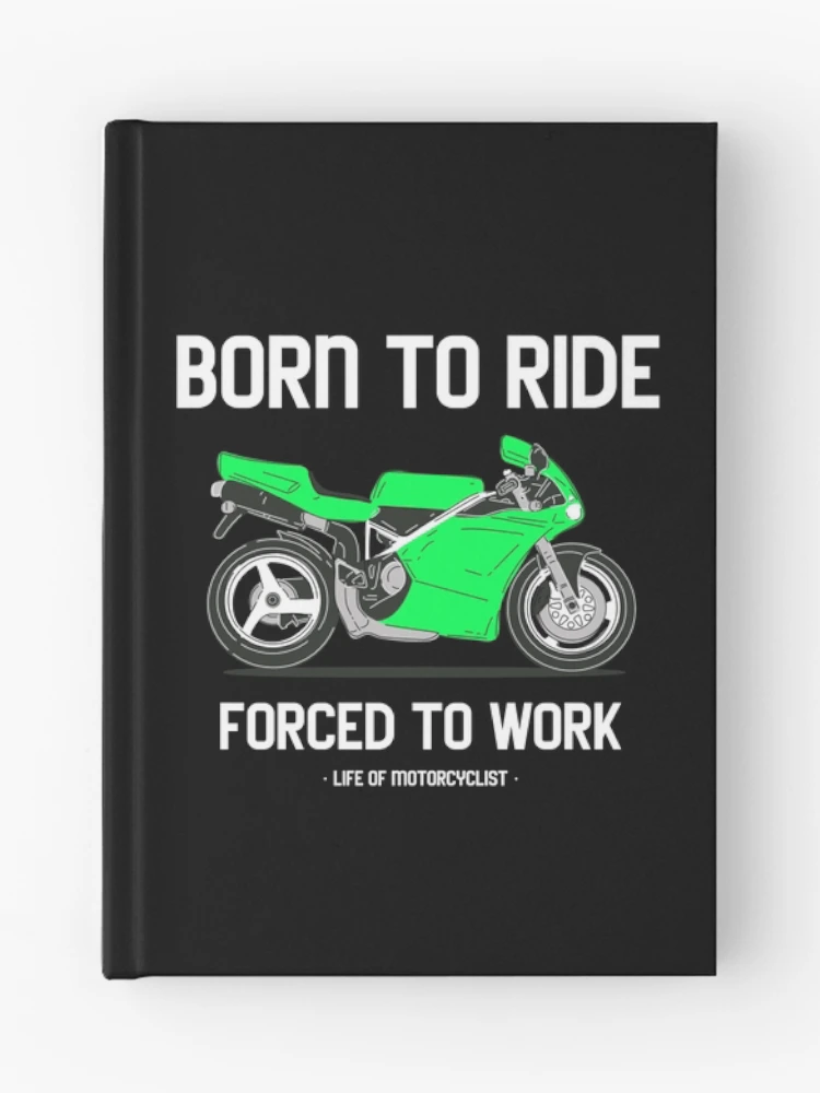 Thumbnail 1 of 3, Journal, Born To Ride Forced To Work Biker Motorcycle designed and sold by KLINESTORE.