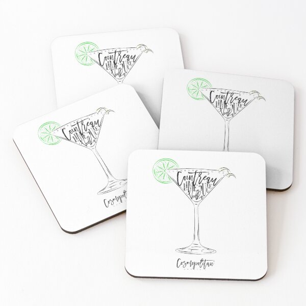 Item preview, Cosmopolitan Cocktail Recipe designed and sold by dactyl3ddesigns.