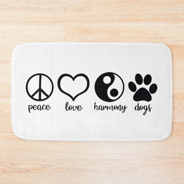 Item preview, Peace, Love, Harmony, Dogs designed and sold by ZenHenna.