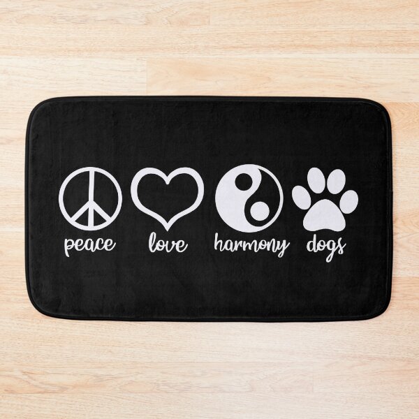 Item preview, Peace, Love, Harmony, Dogs designed and sold by ZenHenna.