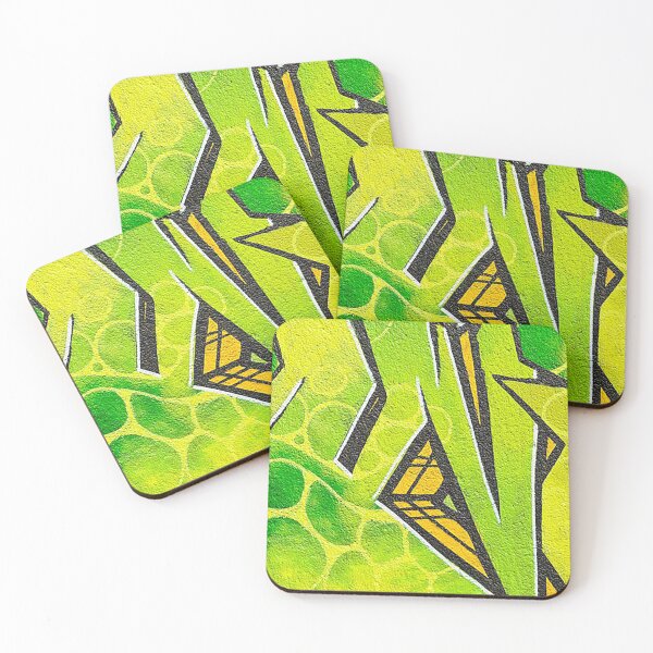 Item preview, Bright Green and Yellow Graffiti graphic design designed and sold by Nostrathomas66.