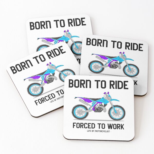 Item preview, Born To Ride Forced To Work Biker Motorcycle designed and sold by KLINESTORE.