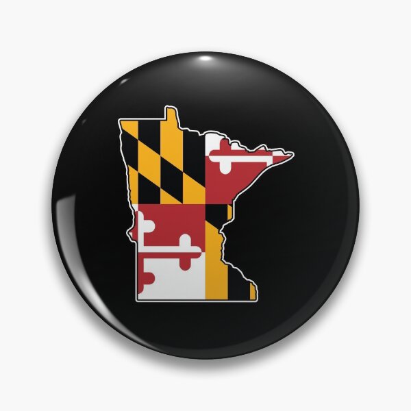 Item preview, Maryland Flag Minnesota Map designed and sold by MarylandStyle.
