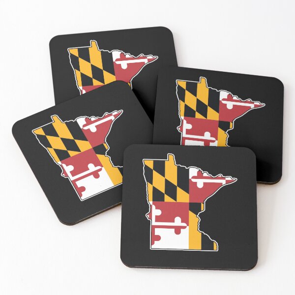 Item preview, Maryland Flag Minnesota Map designed and sold by MarylandStyle.