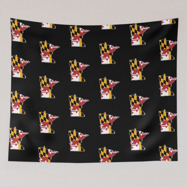 Item preview, Maryland Flag Minnesota Map designed and sold by MarylandStyle.