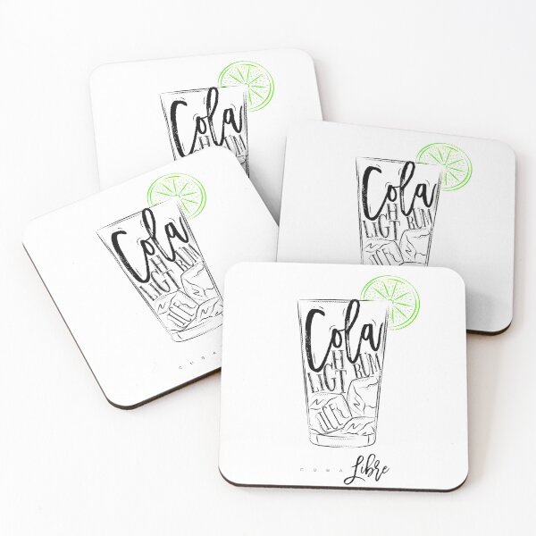Artikelvorschau, Kuba Libre Cocktail Rezept entworfen und verkauft von dactyl3ddesigns.
