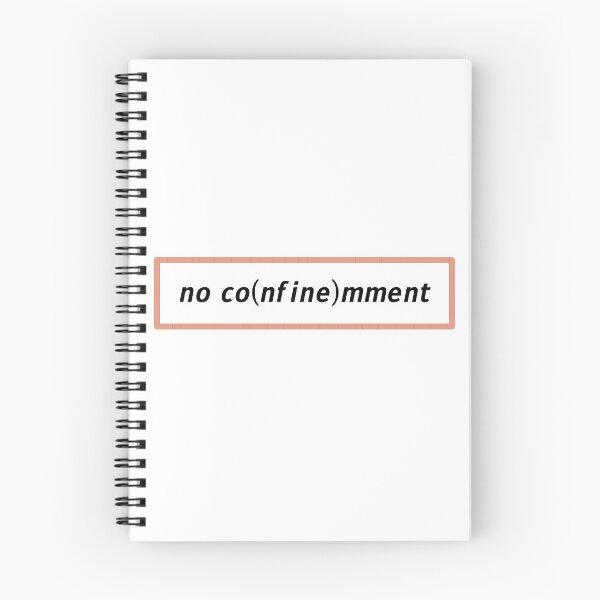 Item preview, No Confinement / No Comment / No Co(nfine)mment Design in red frame designed and sold by MirkasDesign.