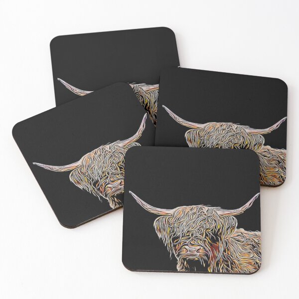 Item preview, Cute stylish vibrant Scottish cow design  designed and sold by TrippyEarth.