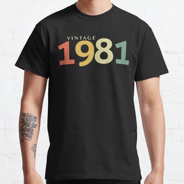 Vintage 1981, 40th Birthday Distressed Classic T-Shirt