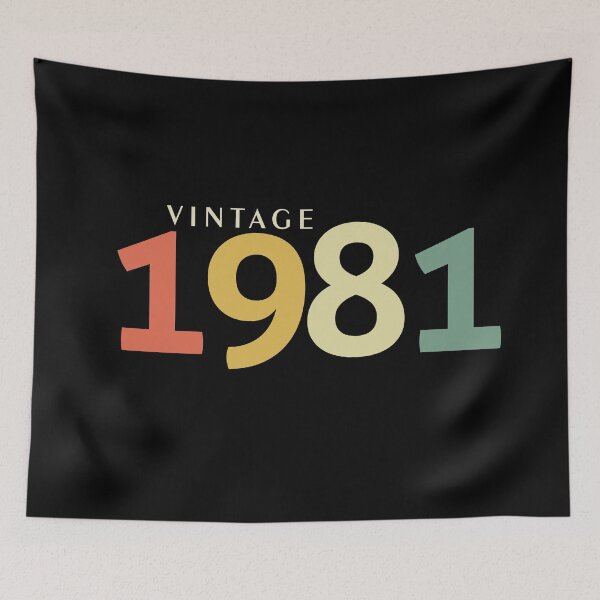 Item preview, Vintage 1981, 40th Birthday Distressed designed and sold by timiart.