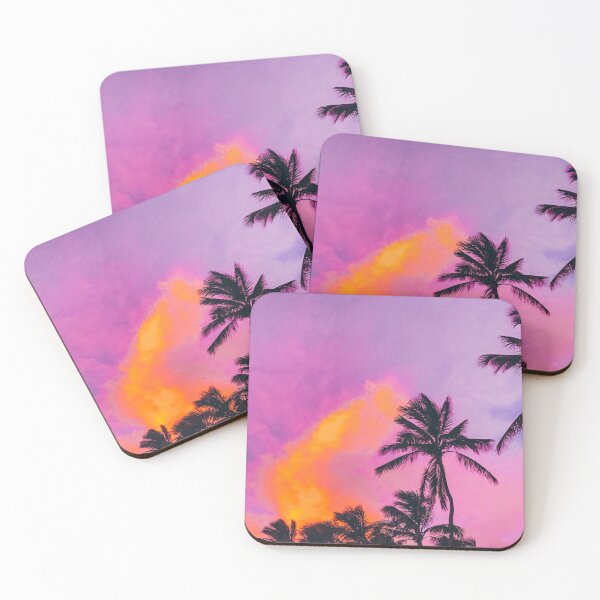 Item preview, Pink Orange and Purple Palm Tree Skies designed and sold by moremattie.