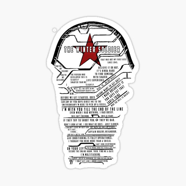 The Winter Soldier Quotes Sticker
