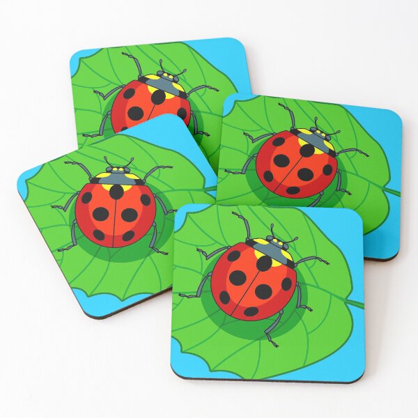 Item preview, Ladybug on green leaf designed and sold by AlexanderZam.