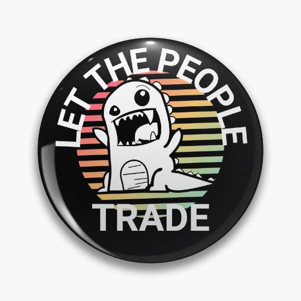 Item preview, Let The People Trade White on Black designed and sold by KananiandKiki.