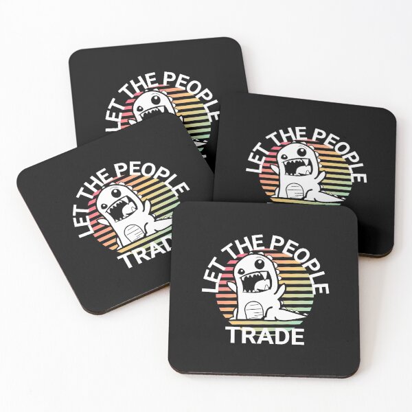 Item preview, Let The People Trade White on Black designed and sold by KananiandKiki.