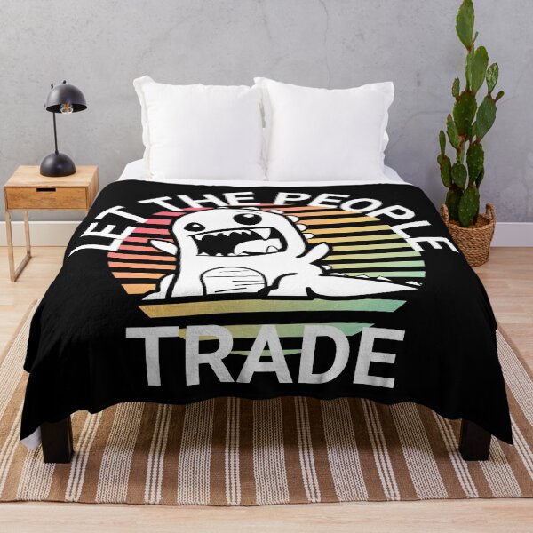 Item preview, Let The People Trade White on Black designed and sold by KananiandKiki.