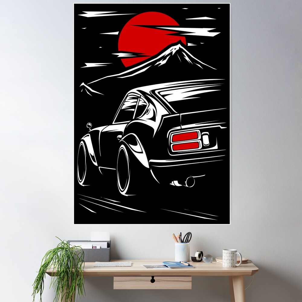 バレッタポスター Purple Fairlady 240 Z Poster - RacingTrinity