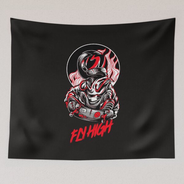 Item preview, Fly High Astronaut Skateboarder designed and sold by davestees506.