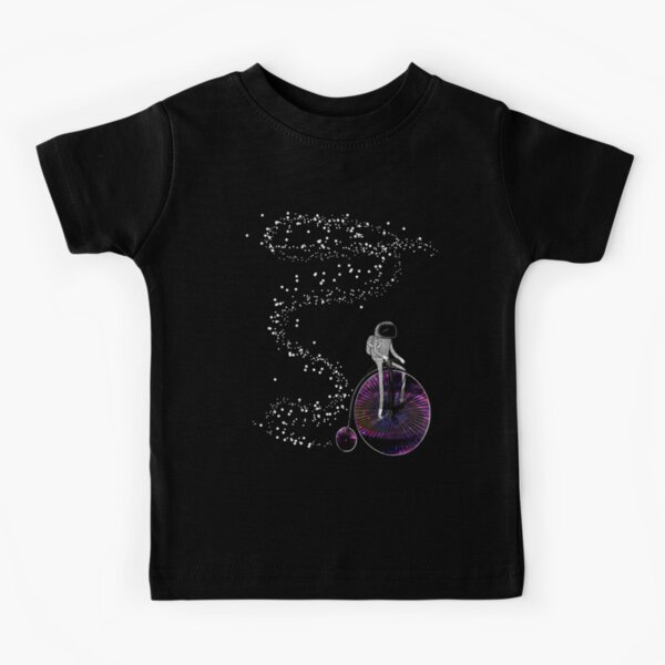 PENNY FARTHING SPACE CYCLE Kids T-Shirt