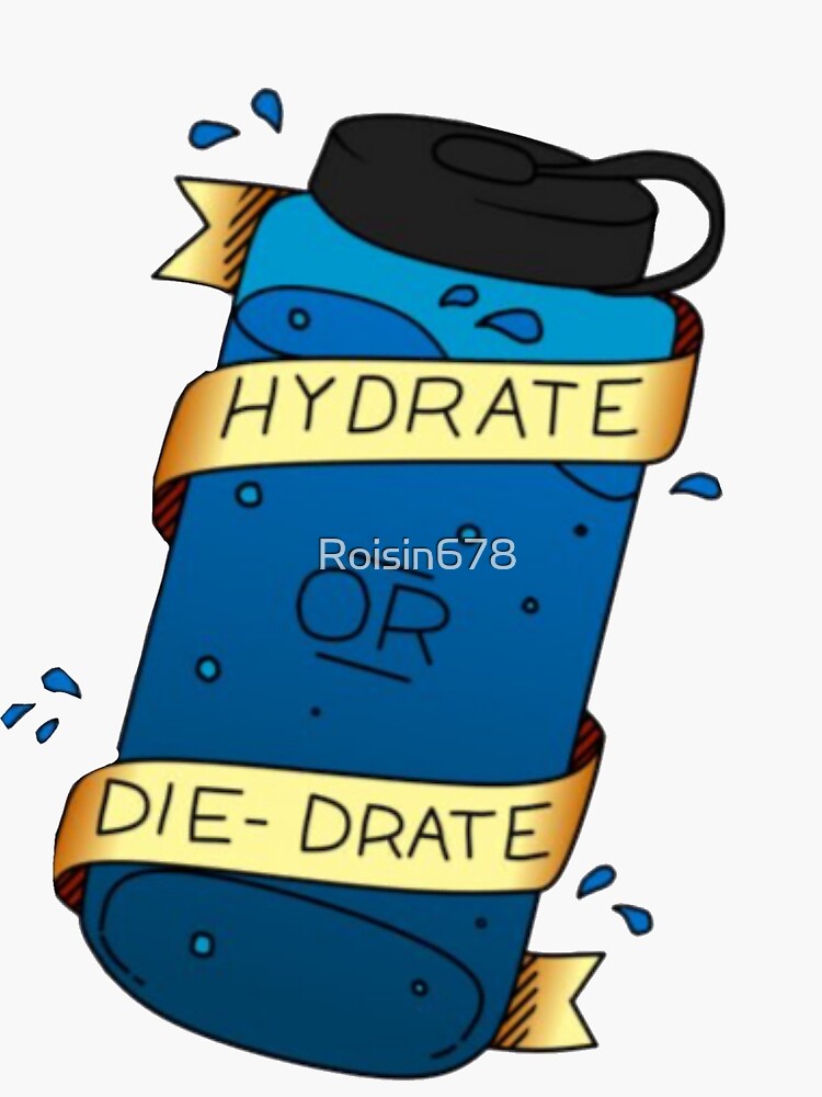 "Hydration is key" Sticker for Sale by Roisin678 Redbubble
